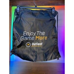 Outlast Daily Fantasy Sports Nylon Drawstring Black Bag